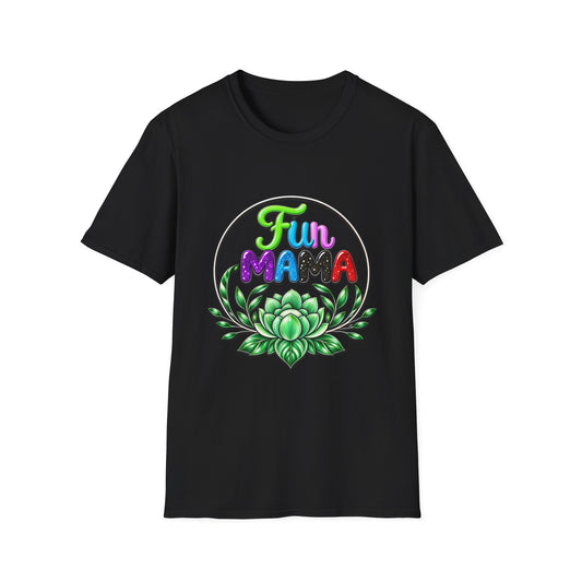 Fun Mama T-Shirt — Colorful Floral Succulent Mom Tee