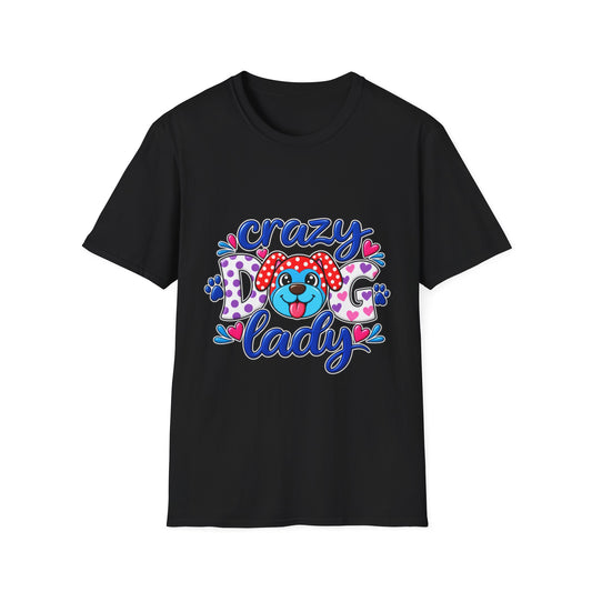 Crazy Dog Lady T-Shirt — Playful Polka Dot Puppy