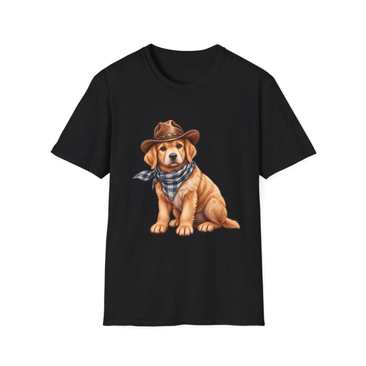 Golden Retriever Cowboy T-Shirt