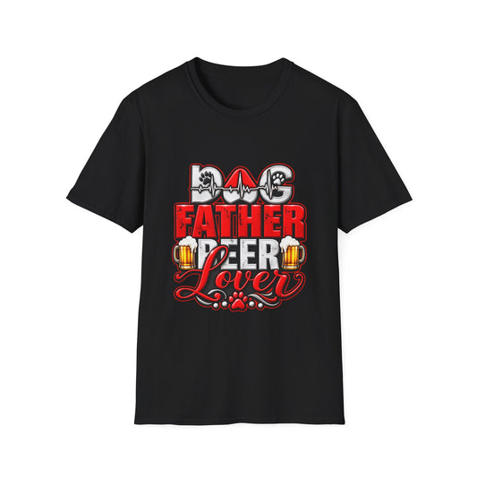 Dog Father Beer Lover T-Shirt