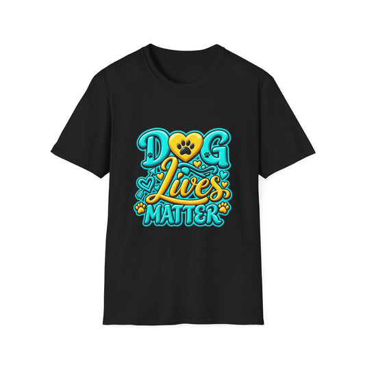 Dog Lives Matter T-Shirt – Cute Paw Heart Pet Rescue Tee