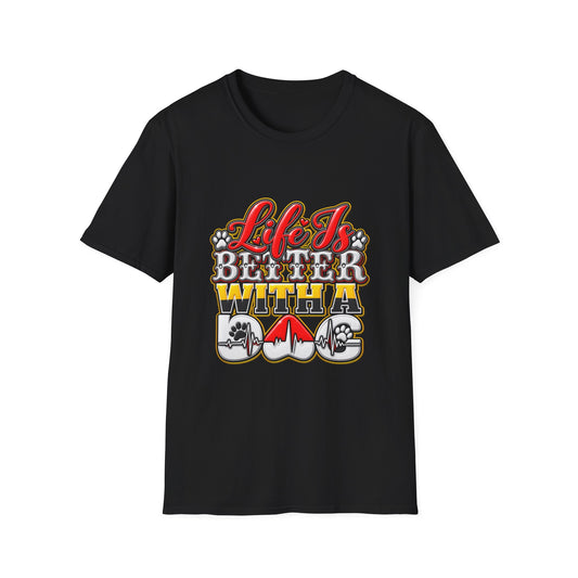 Life Is Better With A Dog T‑Shirt — Retro Pet Lover