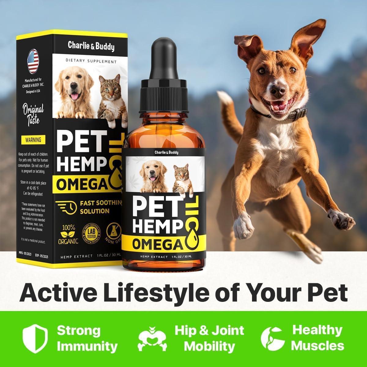 Charlie&Buddy Hemp Salmon Oil for Dogs
