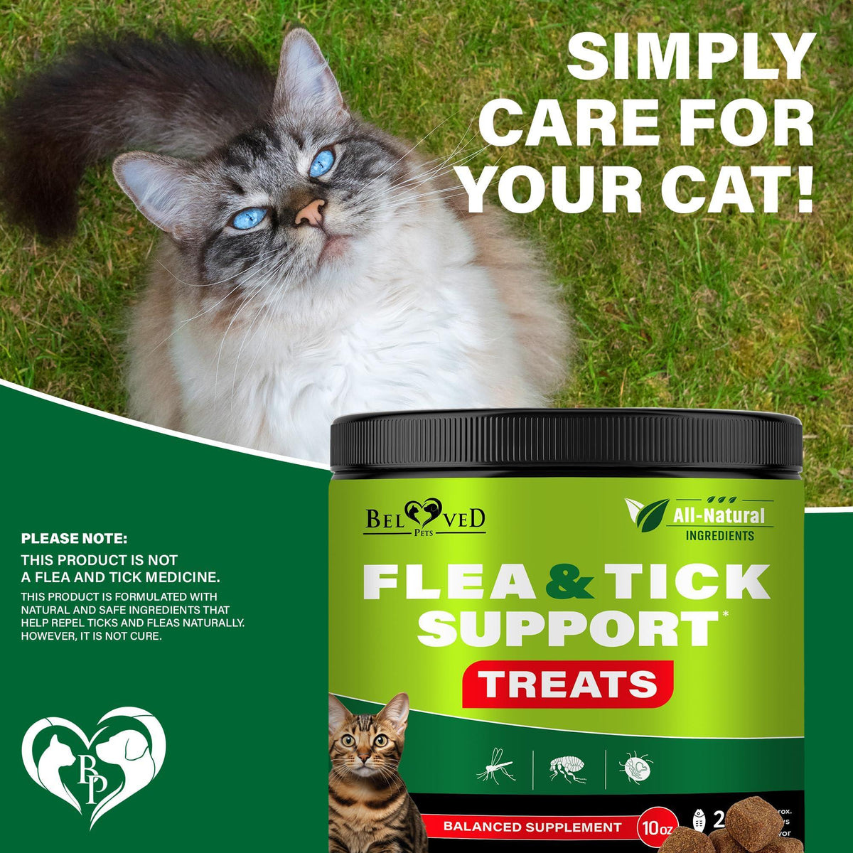 Flea and Tick Prevention Chewable Pills for Cats