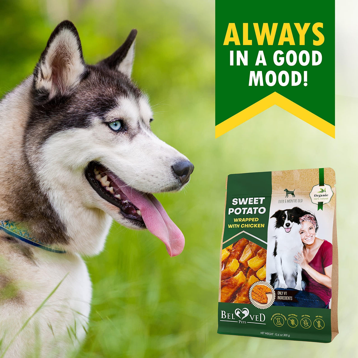 Sweet Potato Chicken Wrapped Dog Chews