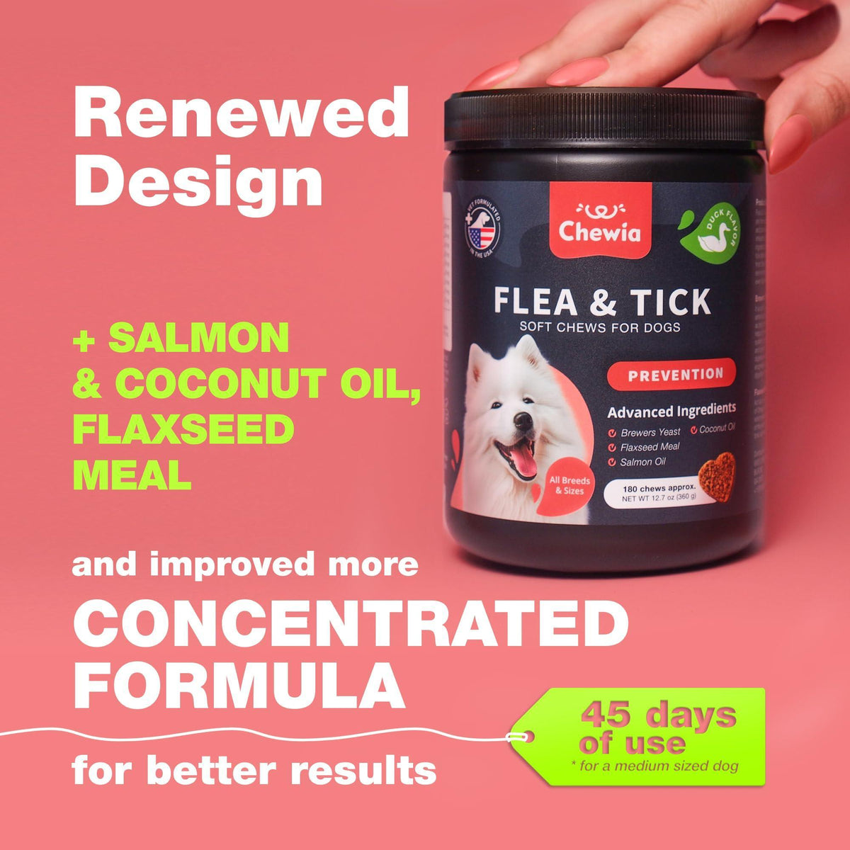 Natural Dog Flea & Tick Treatment Chews