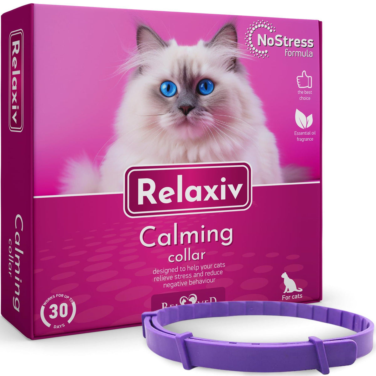 Cat Calming Collar for Anxiety & Stress Relief