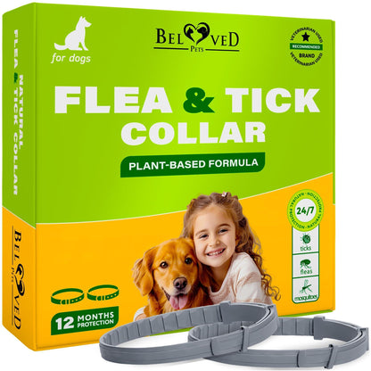 Natural Flea & Tick Collar for Dogs | 6-Month Protection