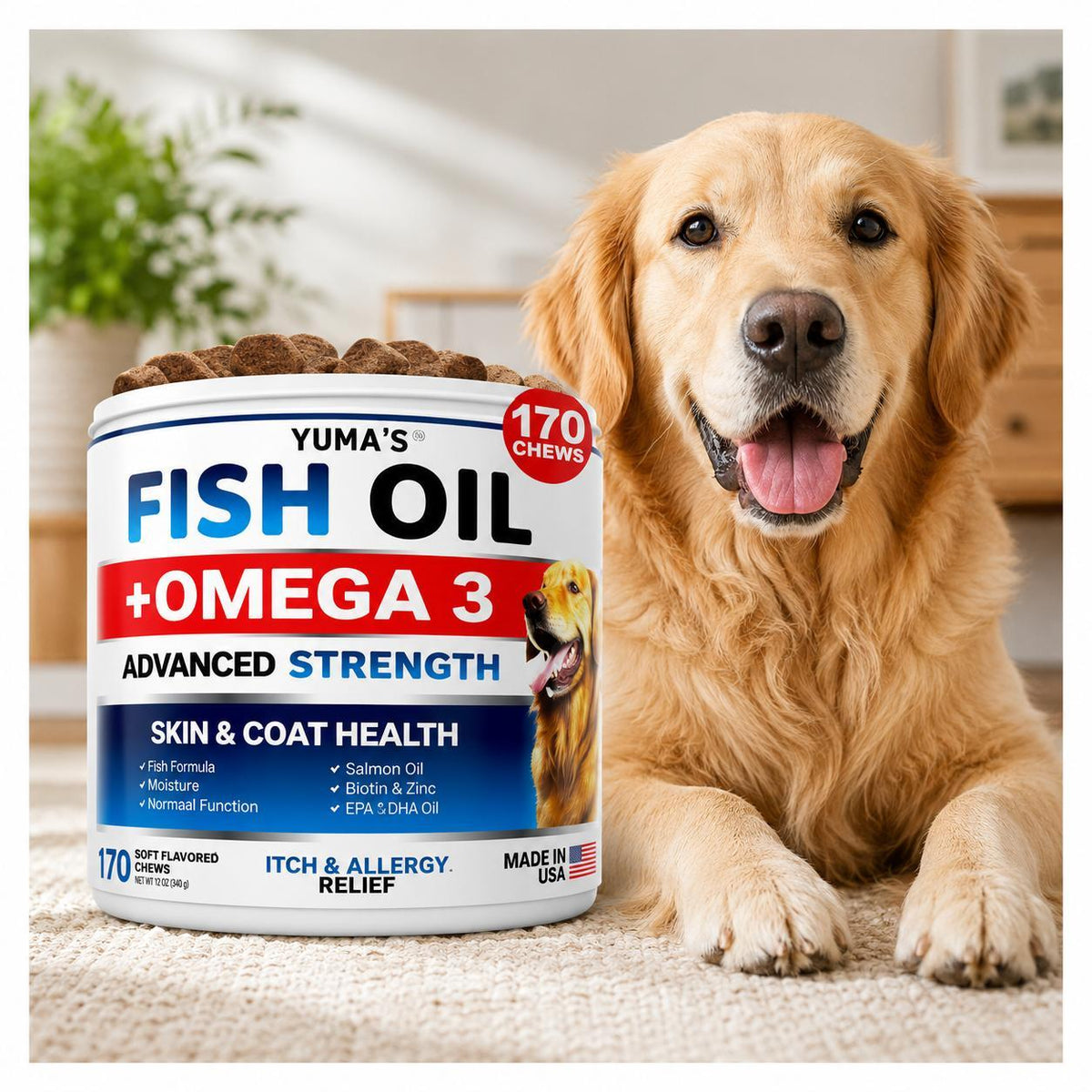 Omega 3 Fish Oil Chews for Dogs