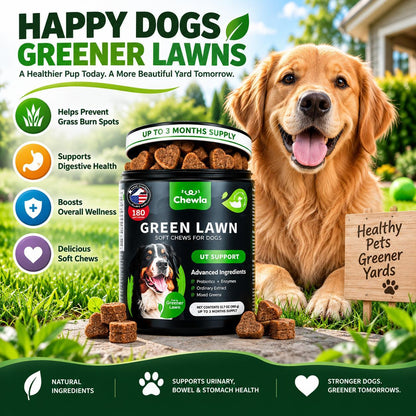 Grass Burn Spot Chews for Dogs – Lawn Saver