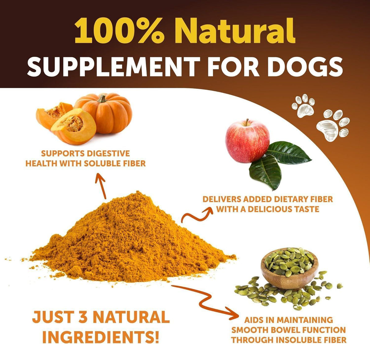 Pumpkin Powder for Dogs Digestive & Gut Support