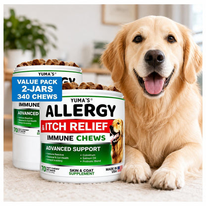 YUMA'S Dog Allergy Relief Chews – Itch & Skin Support