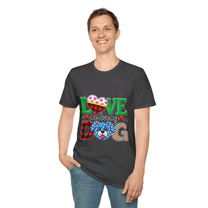 Love Me Love My Dog T-Shirt — Buffalo Plaid & Heart