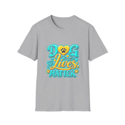 Dog Lives Matter T-Shirt – Cute Paw Heart Pet Rescue Tee
