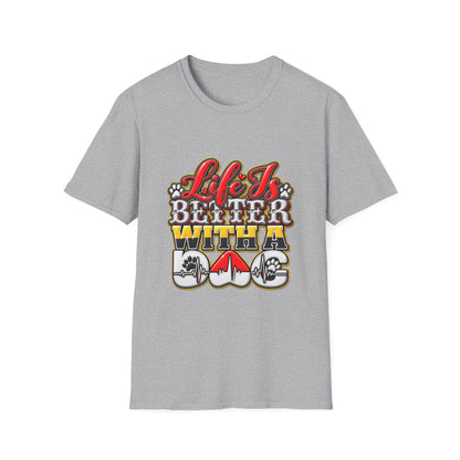 Life Is Better With A Dog T‑Shirt — Retro Pet Lover