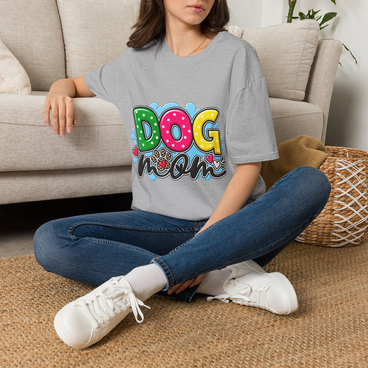 Dog Mom T‑Shirt Playful Pet Lover Tee