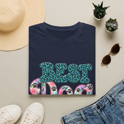 Best Dog Mom T-Shirt — Floral Leopard Pet Lover Tee