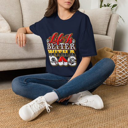 Life Is Better With A Dog T‑Shirt — Retro Pet Lover