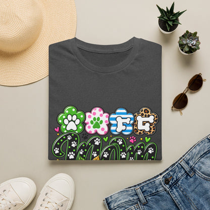 Mom Paw Print Floral T-Shirt  Mother’s Day Pet Lover Tee