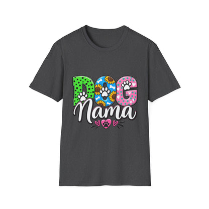 Dog Mama T-Shirt Paw Print Graphic Tee for Pet Lovers