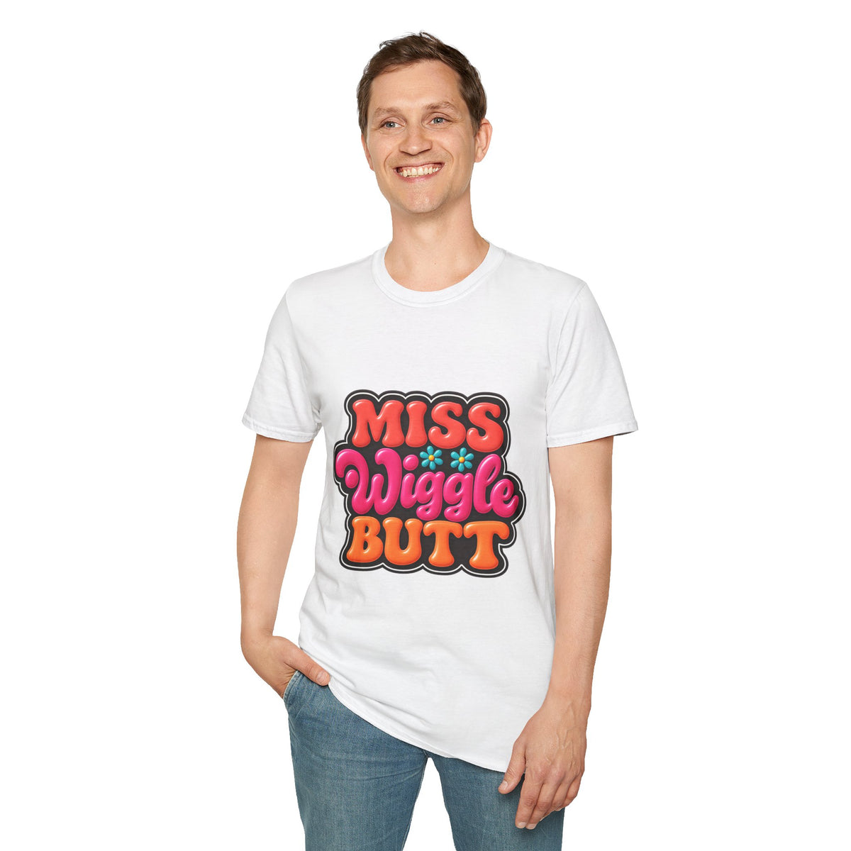 Miss Wiggle Butt Retro Graphic T-Shirt