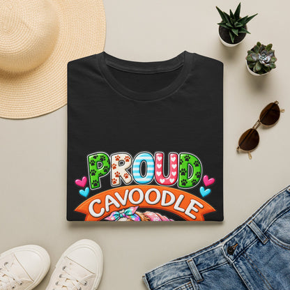 Proud Cavoodle T‑Shirt — Cute Colorful Cavoodle Mom Tee