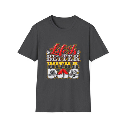 Life Is Better With A Dog T‑Shirt — Retro Pet Lover