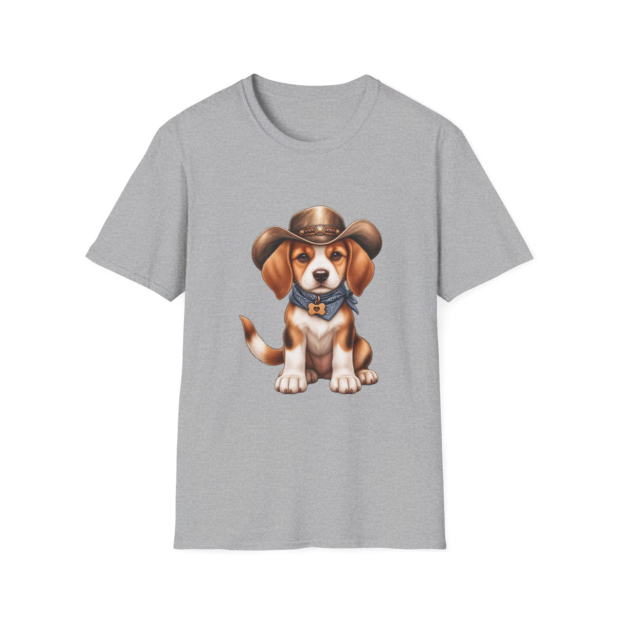 Beagle Cowboy T-Shirt — Cute Western Puppy Tee