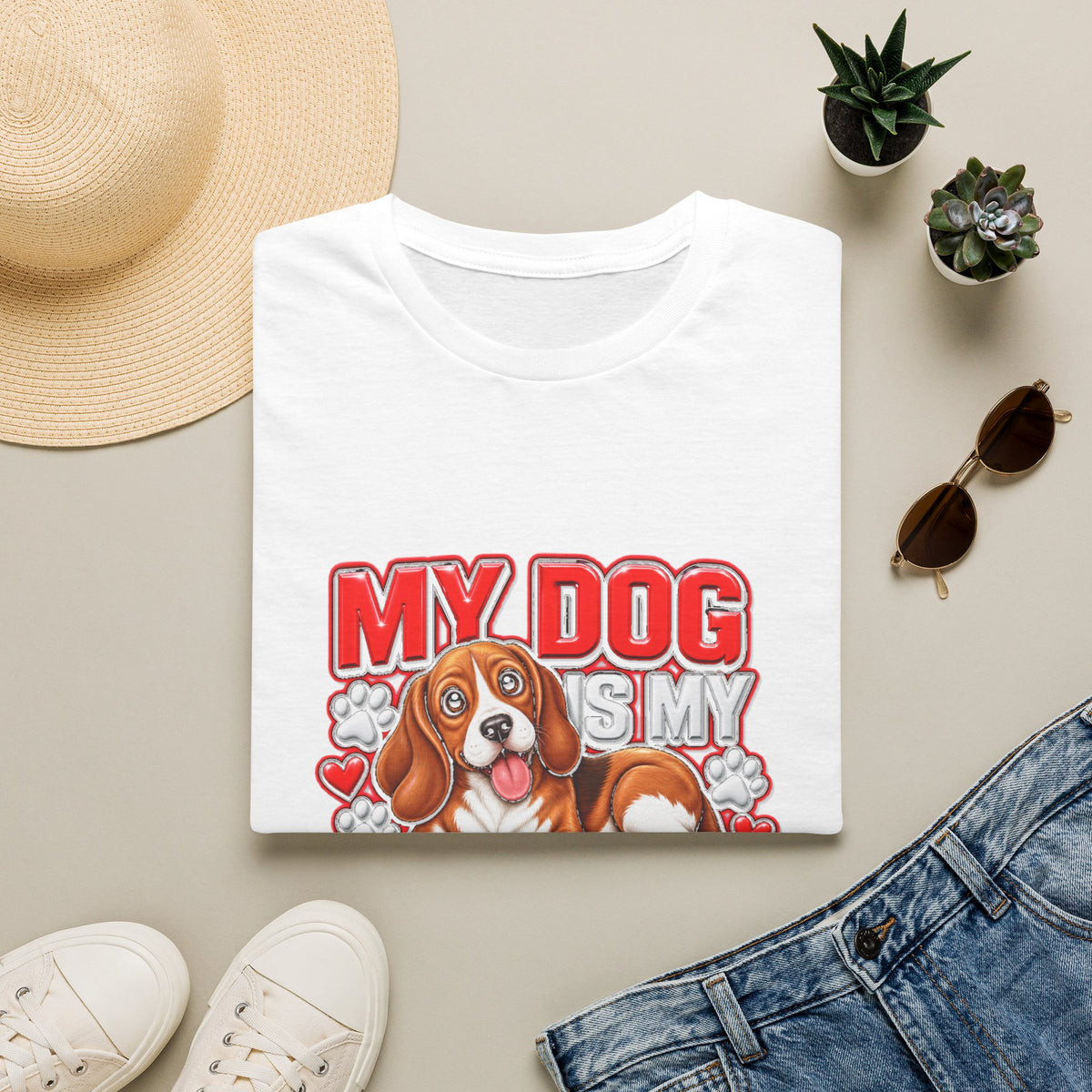 Dog Lover T-Shirt — "My Dog Is My Doorbell"