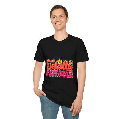 Totally Pettable T-Shirt — Retro Floral Graphic Tee
