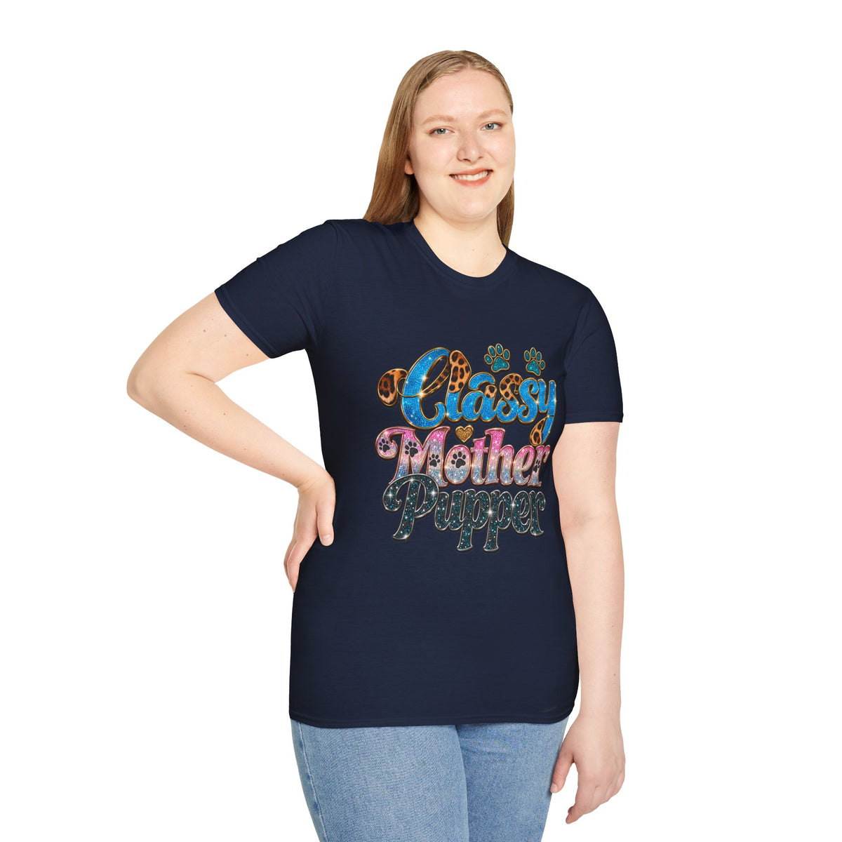 Classy Mother Pupper T‑Shirt — Cute Leopard