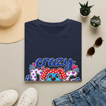 Crazy Dog Lady T-Shirt — Playful Polka Dot Puppy