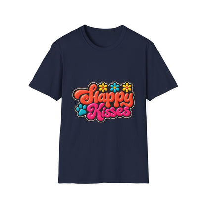 Happy Kisses T-Shirt — Retro Floral Graphic Tee