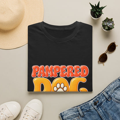 Pampered Dog Treats T-Shirt — Retro Paw Graphic