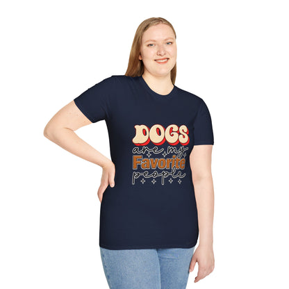 Dogs Are My Favorite People T-Shirt — Retro Pet Lover Tee