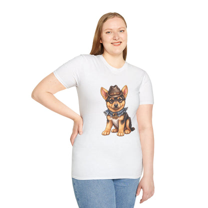 Corgi Cowboy T-Shirt Cute Western Dog Tee