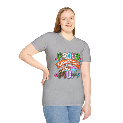 Proud Cavoodle T‑Shirt — Cute Colorful Cavoodle Mom Tee