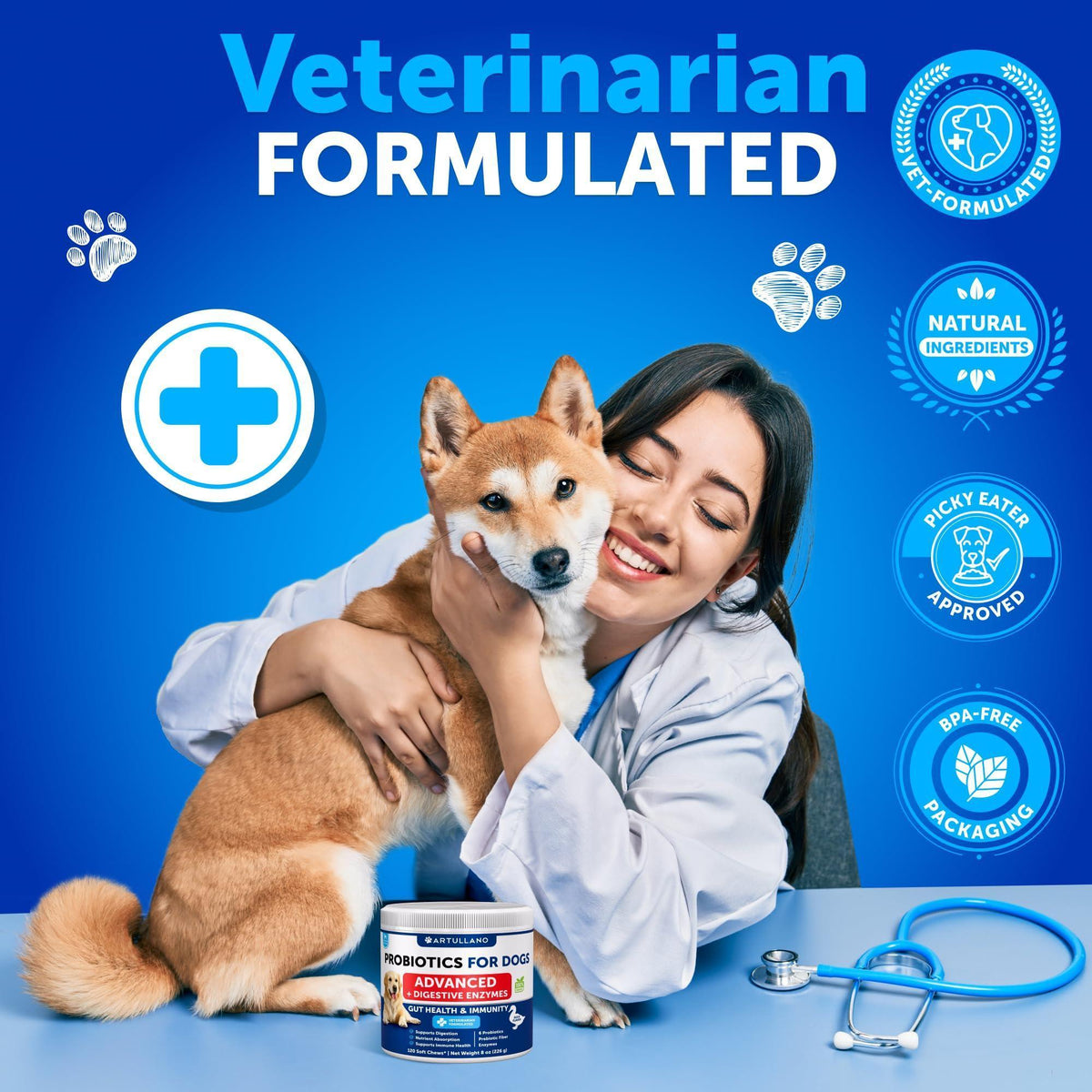 Dog Probiotic Chews for Gut Health & Immunity