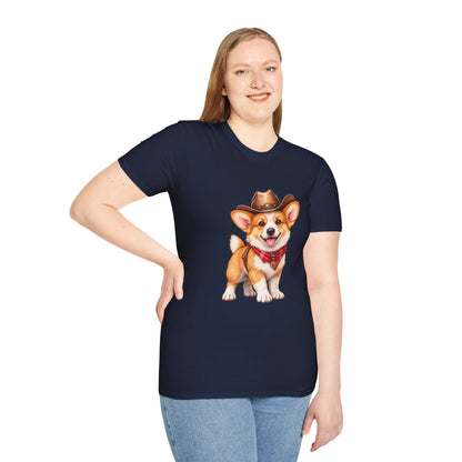 Cute Western Dog Tee with 'Howdy' Vibe