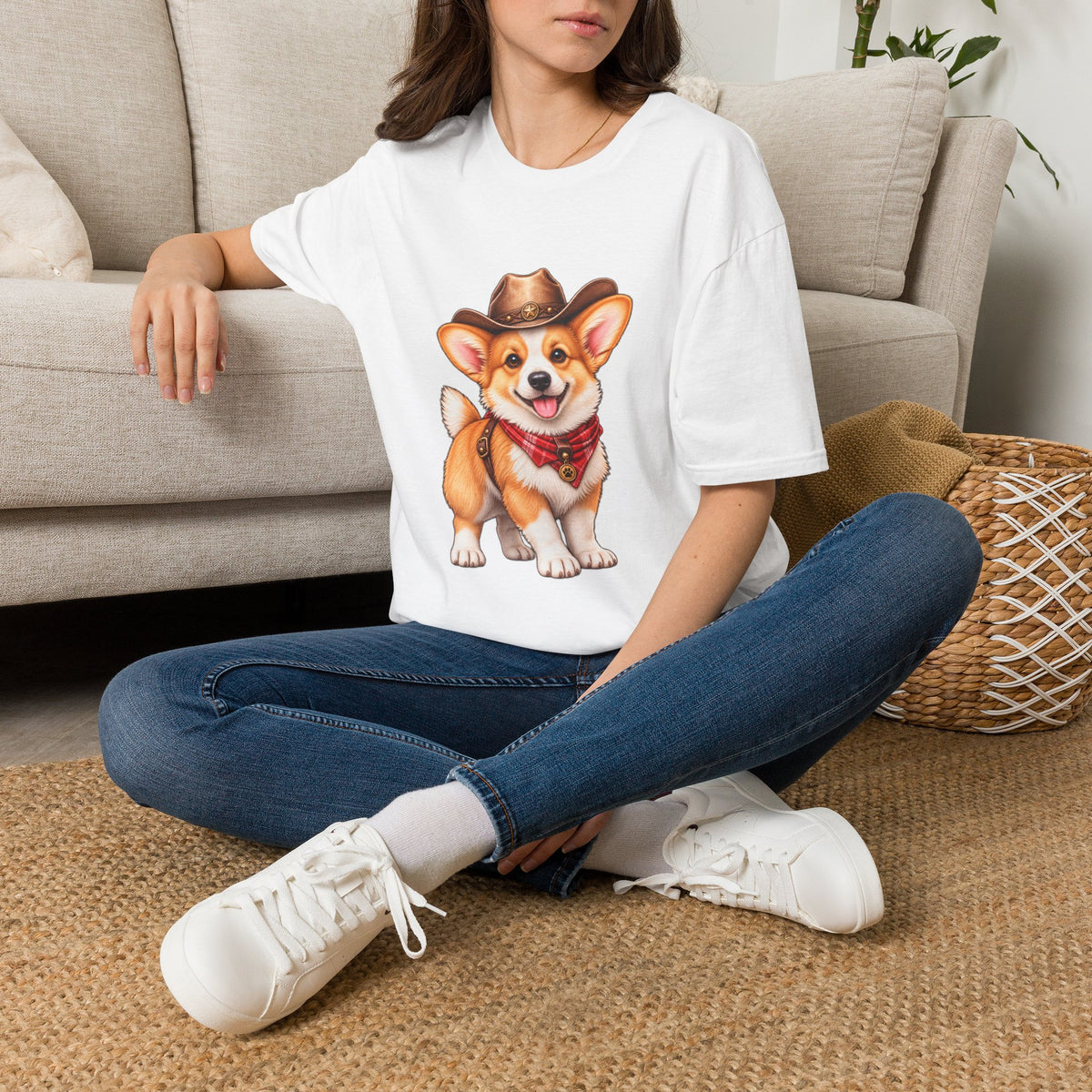 Cute Western Dog Tee with 'Howdy' Vibe