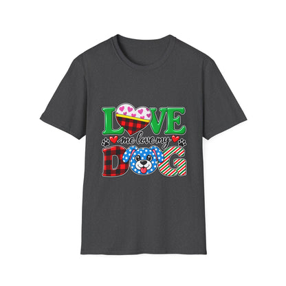 Love Me Love My Dog T-Shirt — Buffalo Plaid & Heart