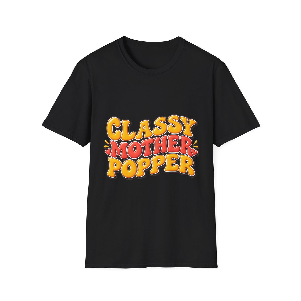 Classy Motherpopper Retro Graphic T‑Shirt