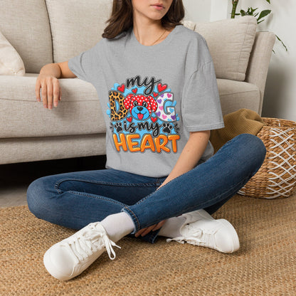 My Dog Is My Heart T-Shirt — Cute  Paw & Heart