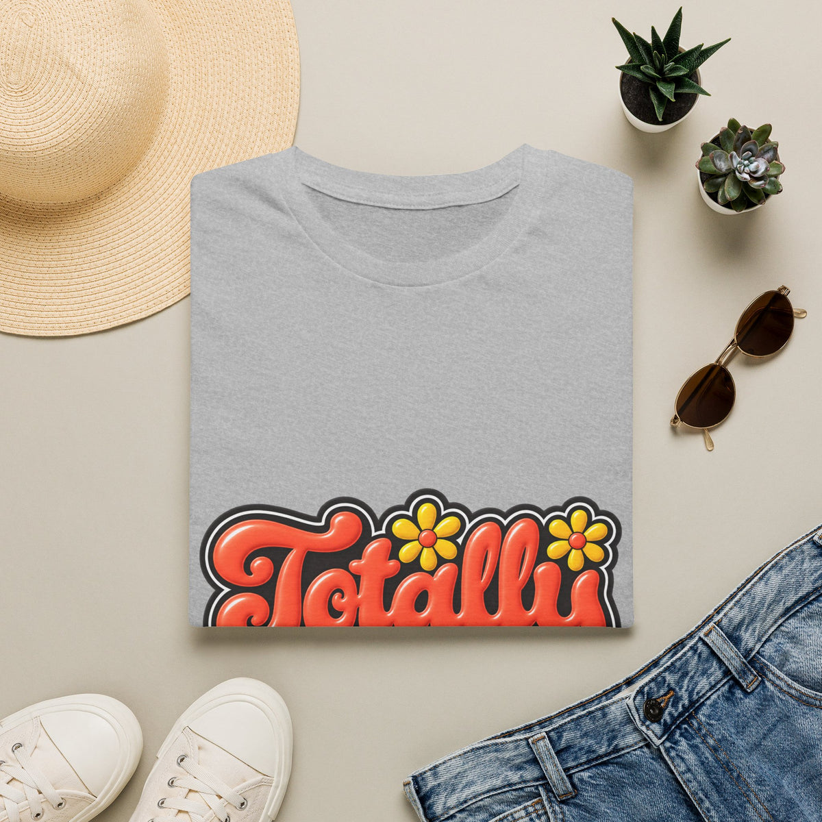 Totally Pettable T-Shirt — Retro Floral Graphic Tee