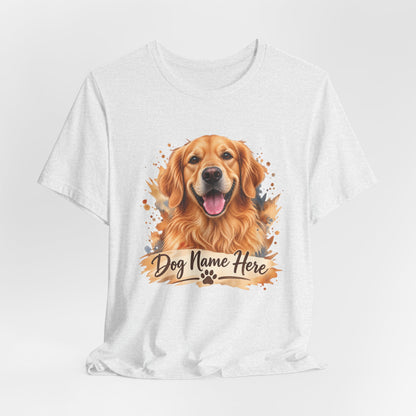 Custom Dog Name T-Shirt — Personalized Dog Portrait Tee