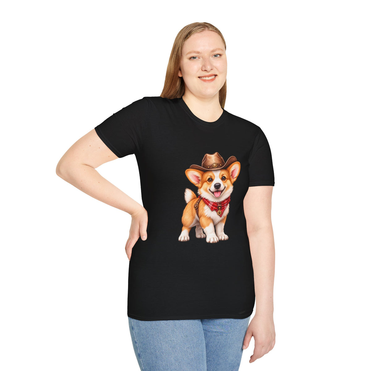 Cute Western Dog Tee with 'Howdy' Vibe