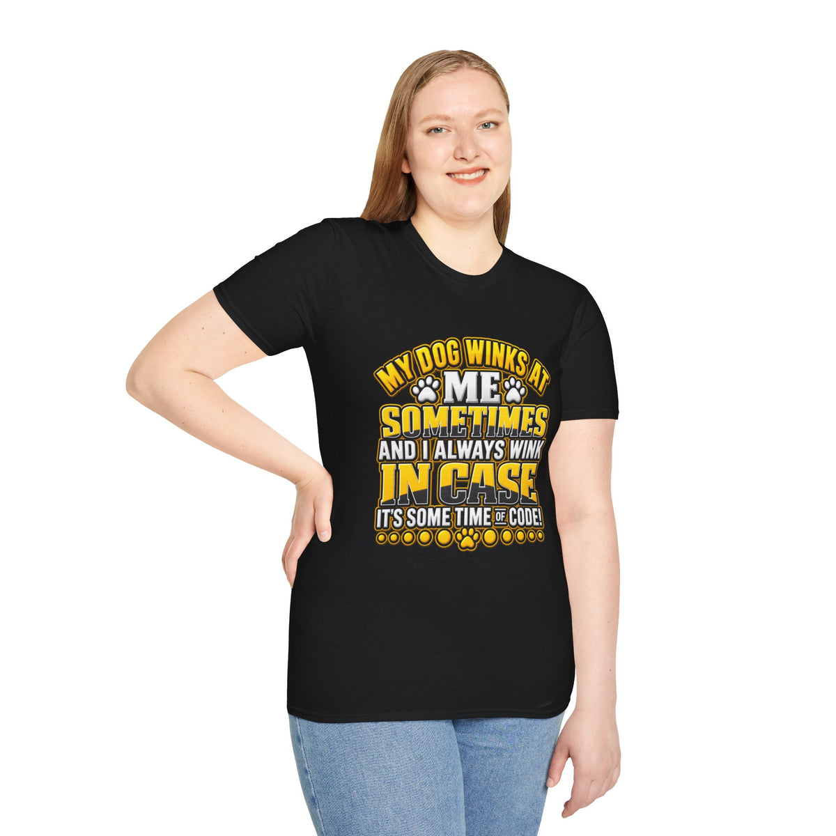 My Dog Winks At Me Sometimes T-Shirt – Funny Dog Lover Tee