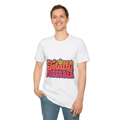 Totally Pettable T-Shirt — Retro Floral Graphic Tee
