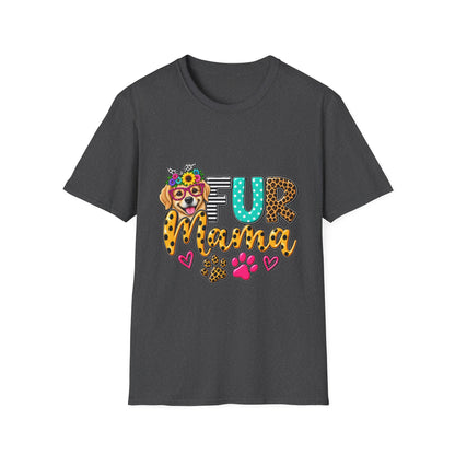Fur Mama Leopard Dog Paw Graphic T-Shirt