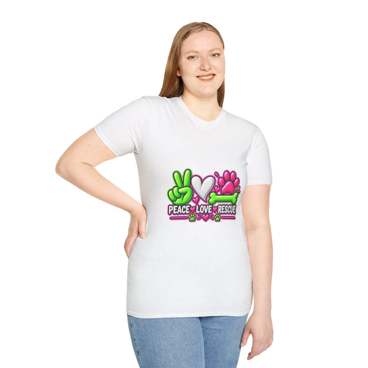 Rescue Vibes T-Shirt — Peace Love Rescue Graphic Tee